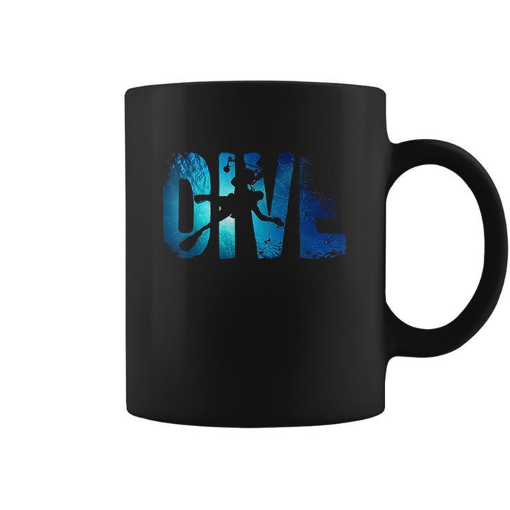 Scuba Diving Divers Shadow Deep Swim Coffee Mug