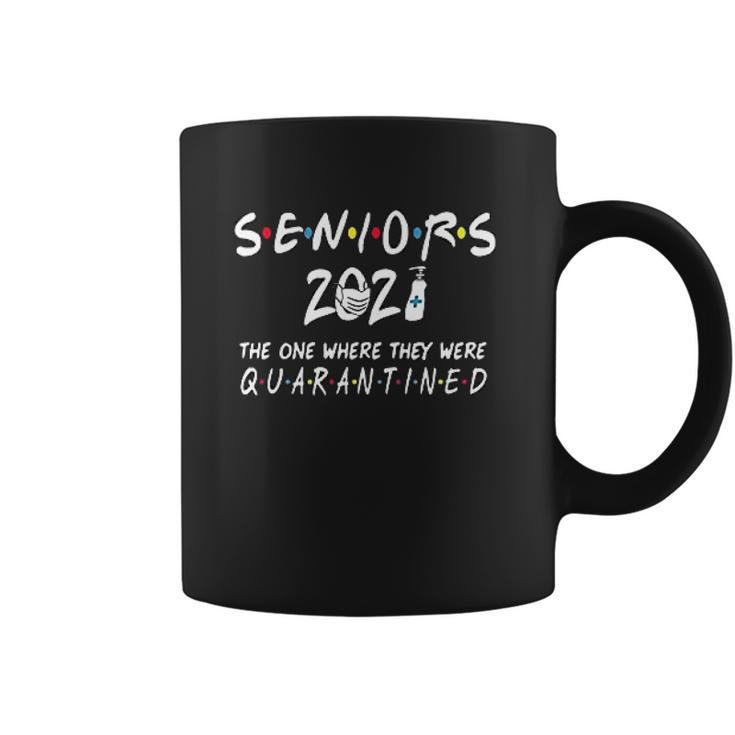 Seniors 2021 The One Where They Were Social Distancing Coffee Mug