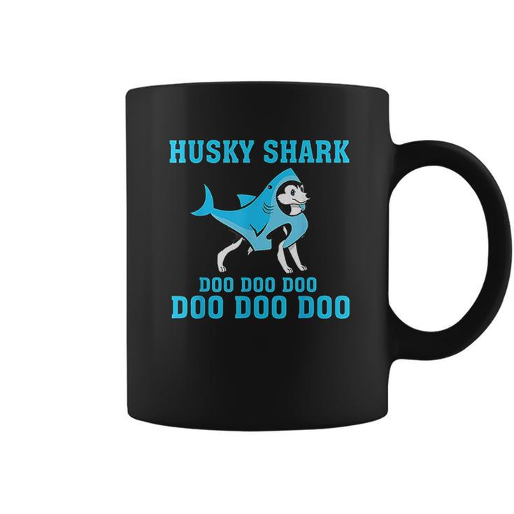 Siberian Husky Shark Doo Doo Doo Coffee Mug