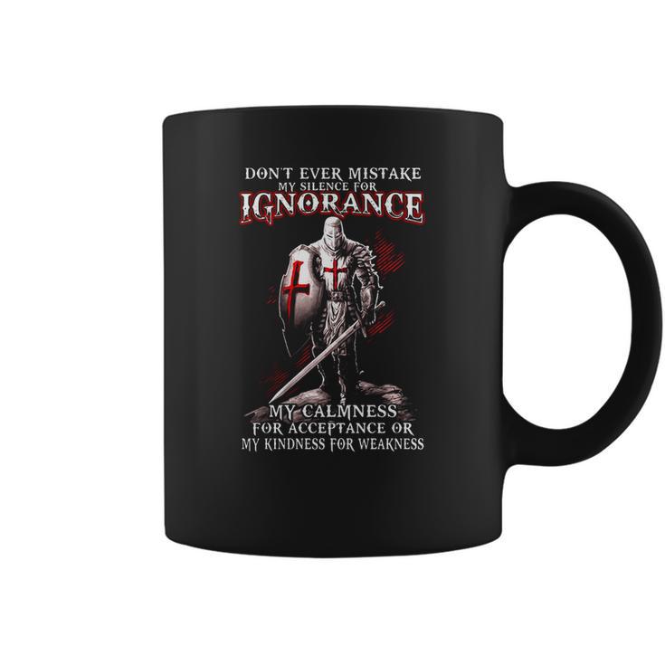 Silence For Ignorance - Knights Templar Coffee Mug