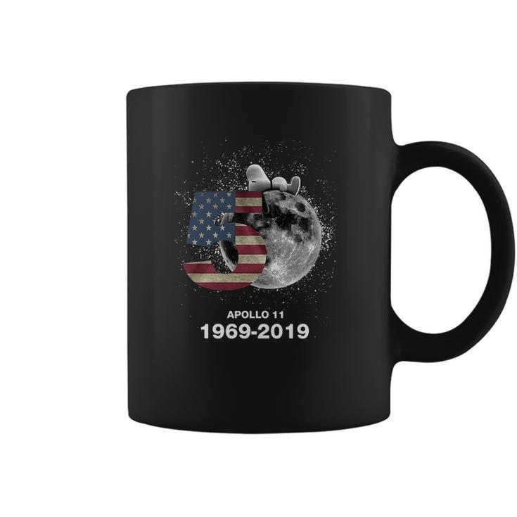 Snoopy 50Th Anniversary Apollo 11 1969-2019 American Flag Shirt Coffee Mug