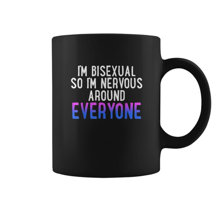 Im So Im Nervous Around Everyone Bi Pride Humor Coffee Mug