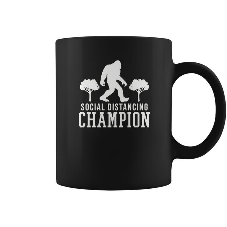 Social Distancing Champ Graphic Coffee Mug