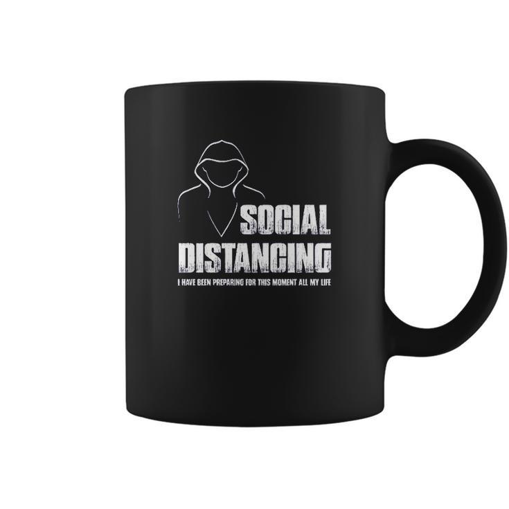 Social Distancing  And Chill Introvert Gift Coffee Mug