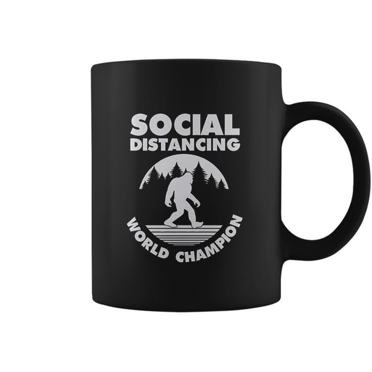 Social Distancing Introvert Bigfoot Funny Coffee Mug