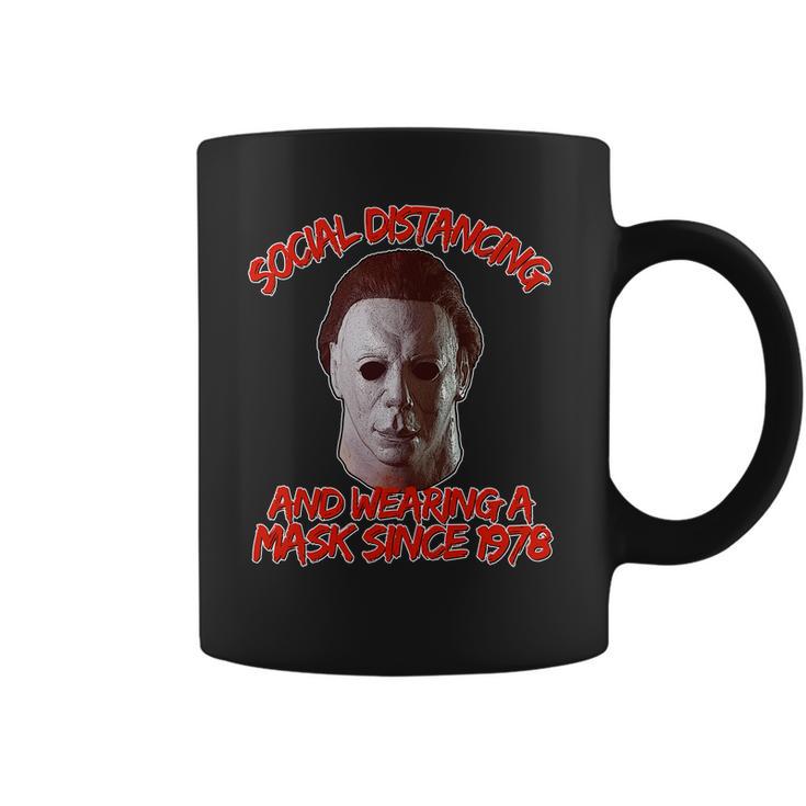 Social Distancing Wearing A Mask Since 1978 Halloween Coffee Mug