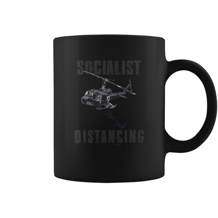 Socialism Distancing Helicopter Coffee Mug