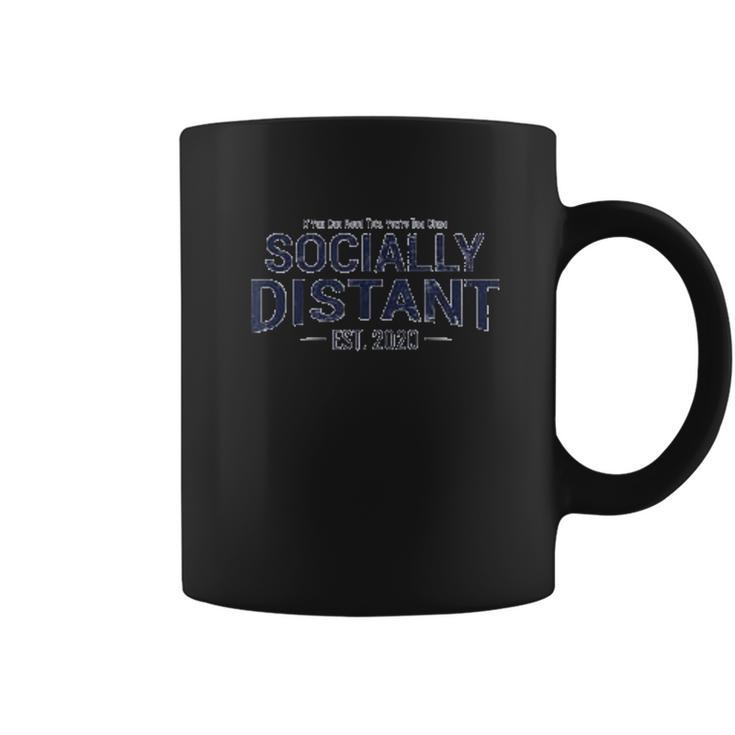 Socially Distant Est 2020 Social Distancing Coffee Mug