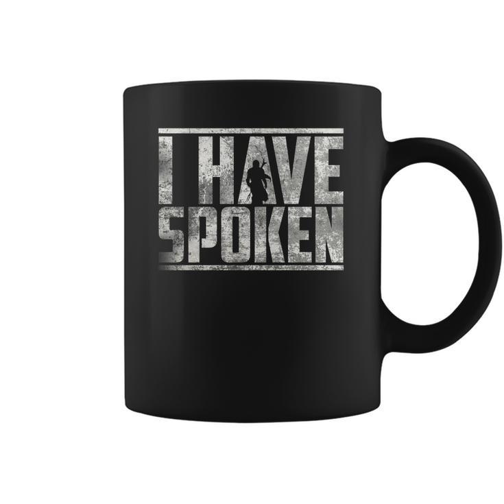 I Have Spoken The Mandalorian - Grunge Background Coffee Mug