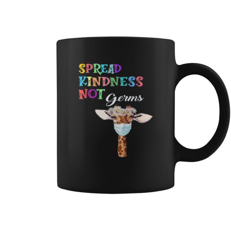 Spread Kindness Not Germs Funny Cute Giraffe Lover Social Distancing Coffee Mug