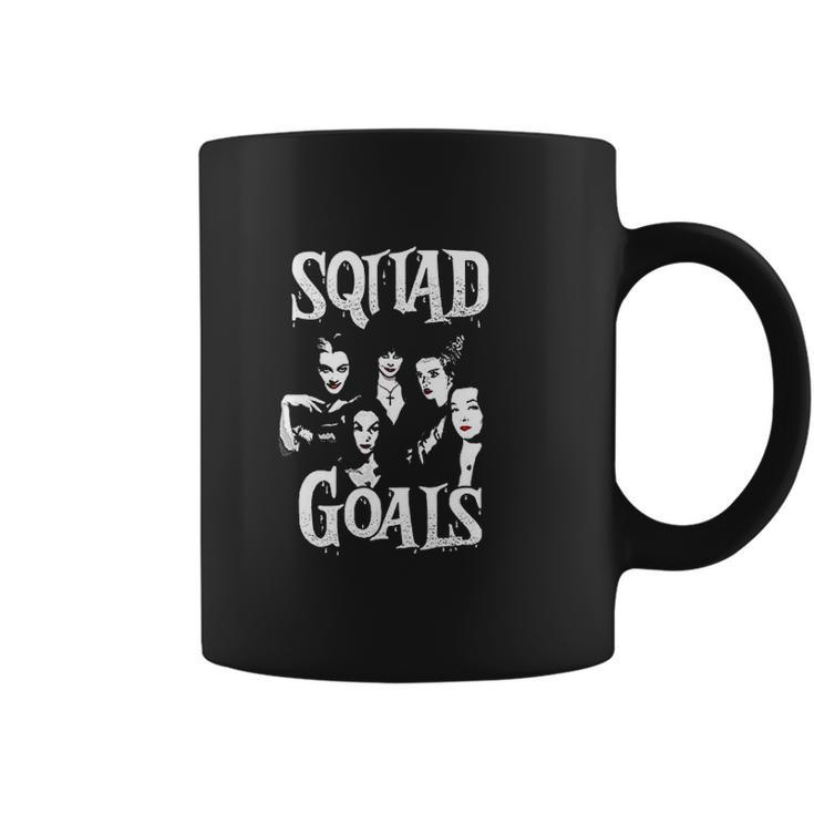 Squad Goals Creepy Girls Ghoul Girl Gang Elvira Vampira Morticia Addams Lily Graphic Gift Men Women Coffee Mug