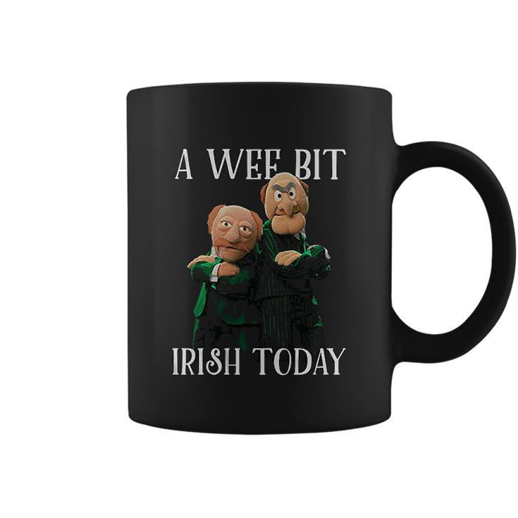 St Patricks Day Gift Irish Day Statler And Waldorf A Wee Bit Irish Today Funny Coffee Mug