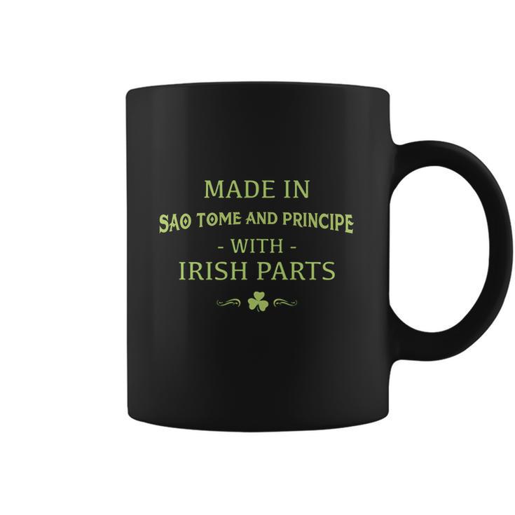 St Patricks Day Shamrock Made In Sao Tome And Principe With Irish Parts Country Love Proud Nationality Coffee Mug