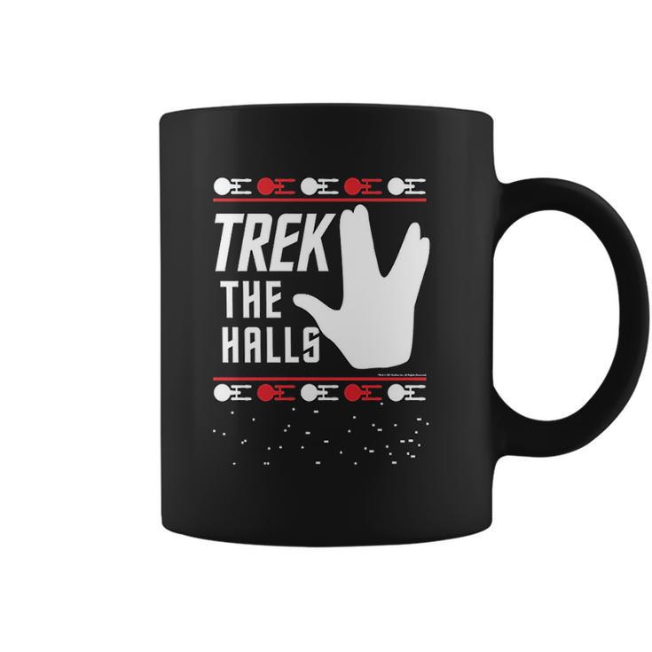 Star Trek Christmas Trek The Halls Ugly Apparel Coffee Mug