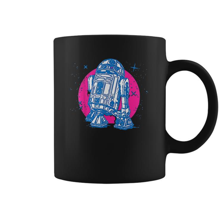 Star Wars R2-D2 Vintage Neon Retro Sparkly Badge Coffee Mug