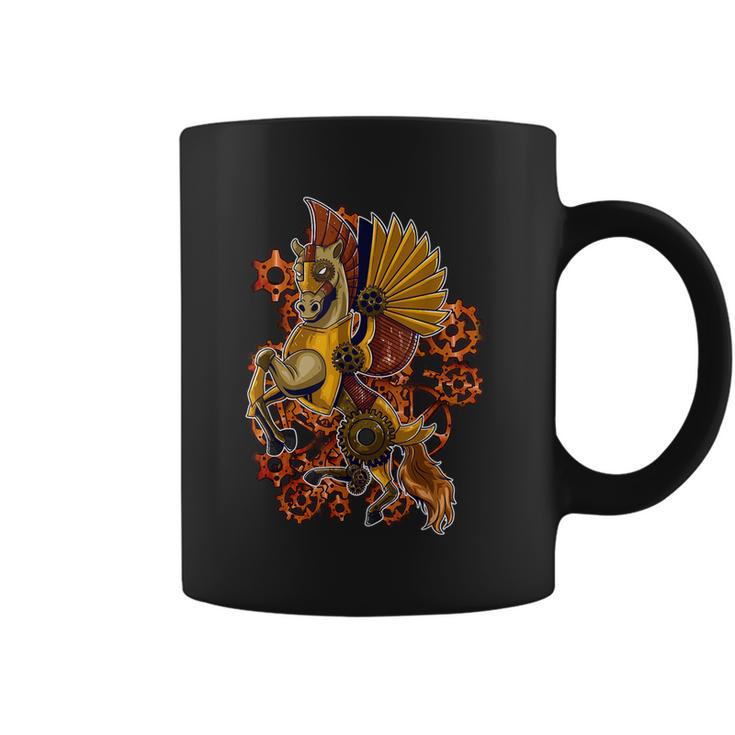 Steampunk Horse Mechanical Gears Pegasus Art Graphic Coffee Mug