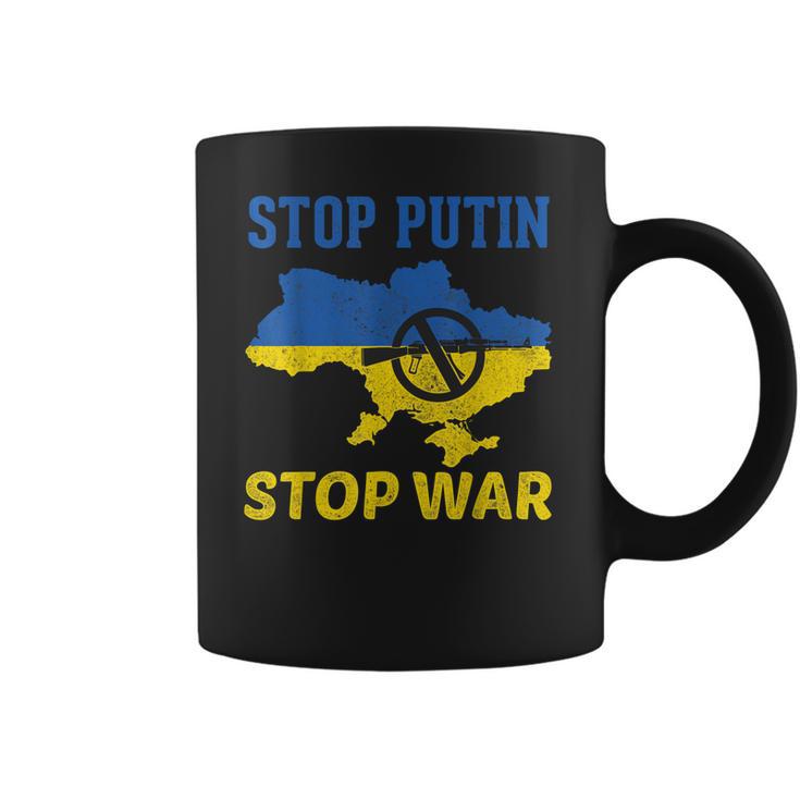 Stop Putin Stop War Stand With Ukraine Free Ukraine Support  Men Women T-Shirt Graphic Print Casual Unisex Tee Coffee Mug