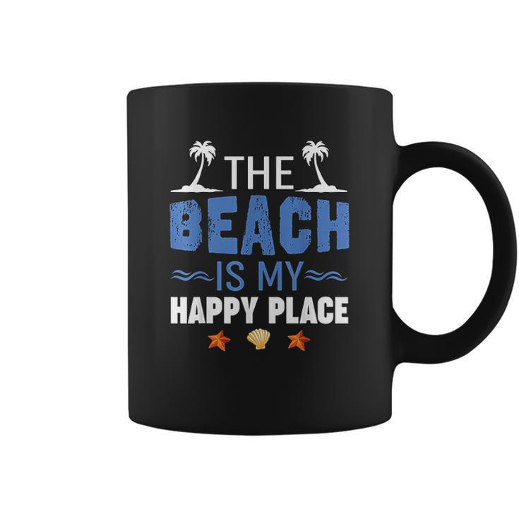 Summer Vacations Outfit The Beach Is My Happy Place Coffee Mug