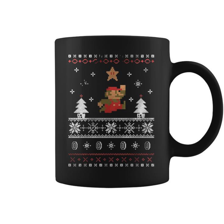 Super Mario Faux Christmas  Gift Sweater Coffee Mug