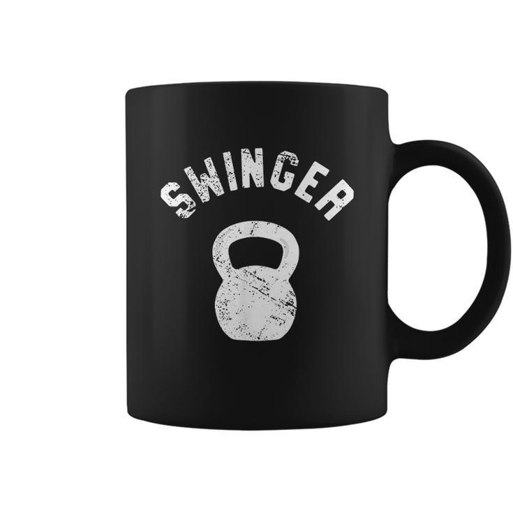 Swinger Funny Kettlebell Workout Coffee Mug