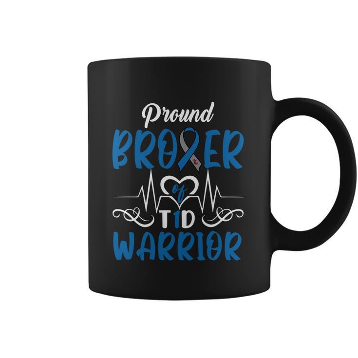 T1d Proud Brother Diabetes Awareness Type 1 Insulin Pancreas Gift Graphic Design Printed Casual Daily Basic Coffee Mug