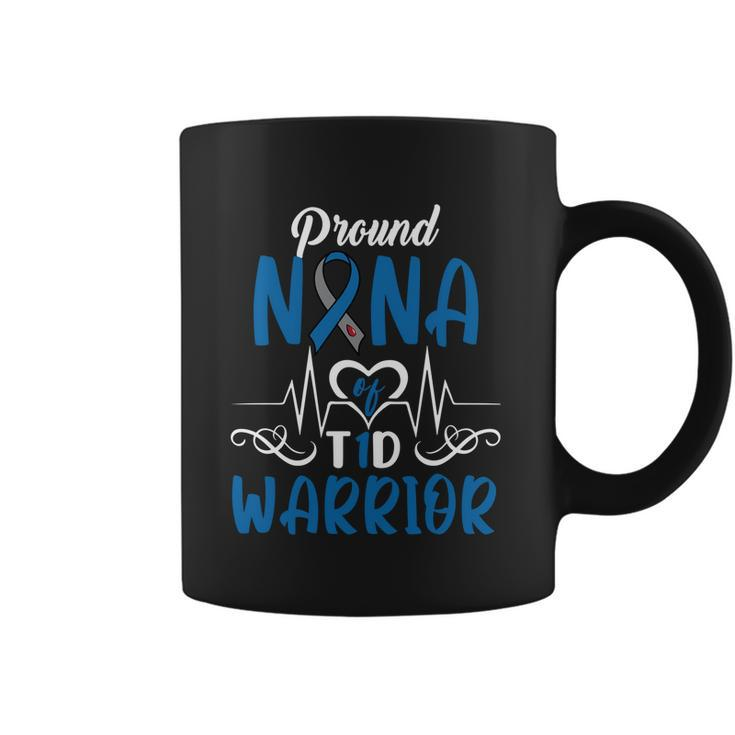 T1d Proud Nana Diabetes Awareness Type 1 Insulin Pancreas Cool Gift Graphic Design Printed Casual Daily Basic Coffee Mug
