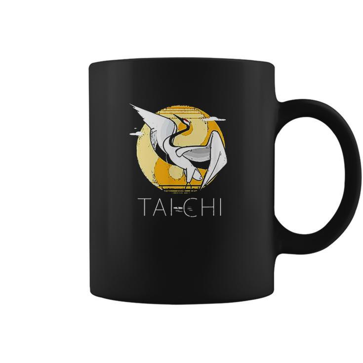 Tai Chi Yin Yang Crane Chinese Art Coffee Mug