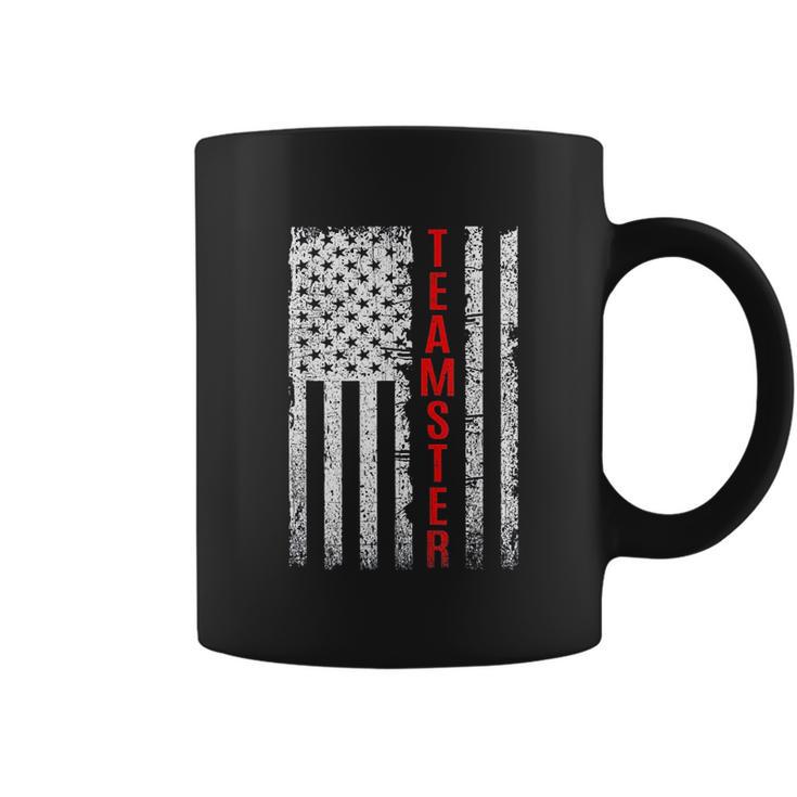 Teamster Proud American Flag Coffee Mug