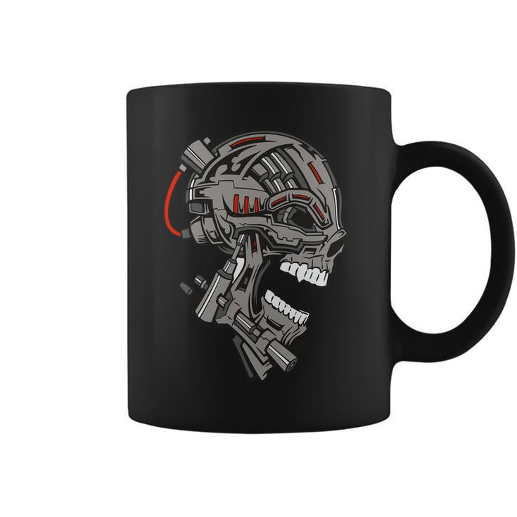 Terminator Skull Gun Head Graphic Design Printed Casual Daily Basic Coffee Mug