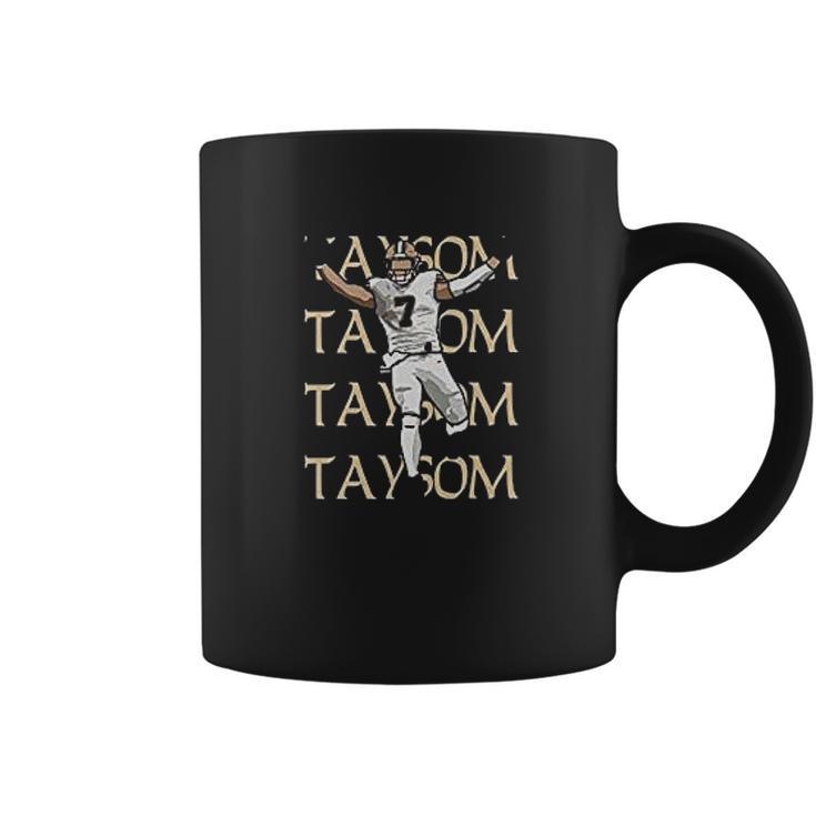 Tobin Clothing Black New Orleans Taysom Text Pic Coffee Mug