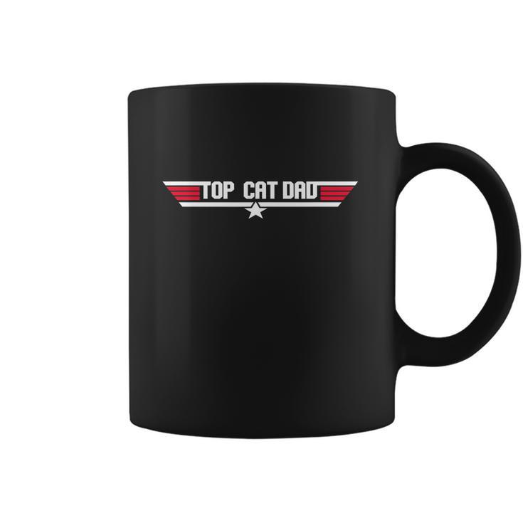 Top Cat Dad Funny Cat Father 80S Fathers Day Gift Coffee Mug