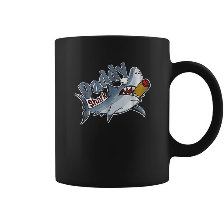 Tough Smoking Daddy Shark Coffee Mug