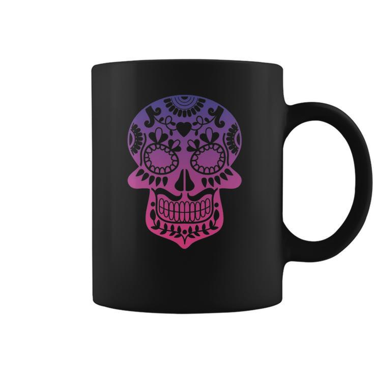 Traditional Day Of The Dead Mexico Calavera Sugar Skull Coffee Mug