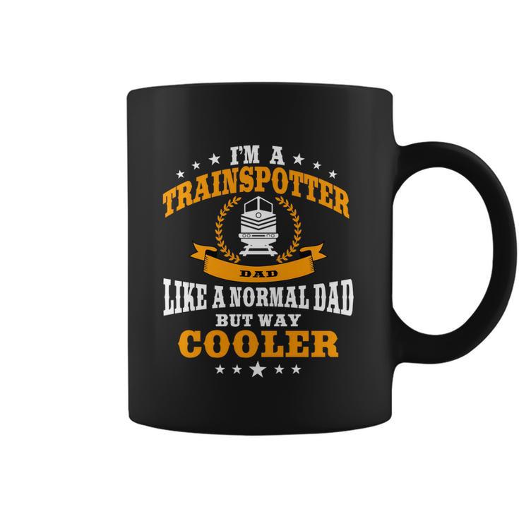 Trainspotter Dad Trainspotting Design Steam Locomotive Funny Gift Graphic Design Printed Casual Daily Basic Coffee Mug