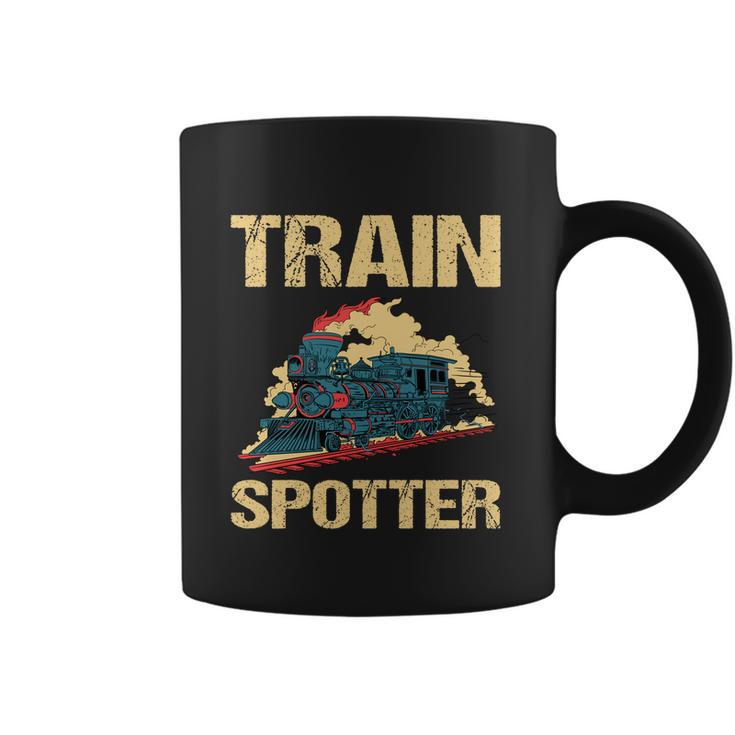 Trainspotter Design Trainspotting Steam Locomotive Gift Graphic Design Printed Casual Daily Basic Coffee Mug