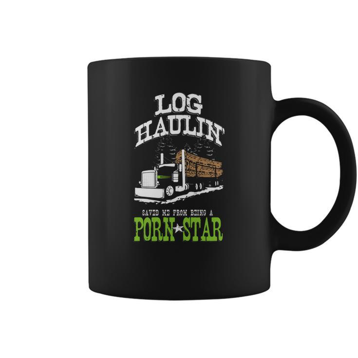 Truck Driver Log Hauler Porn Star Coffee Mug