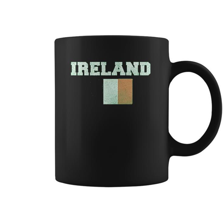 Trunk Candy Distressed St Patricks Day Ireland Flag Coffee Mug