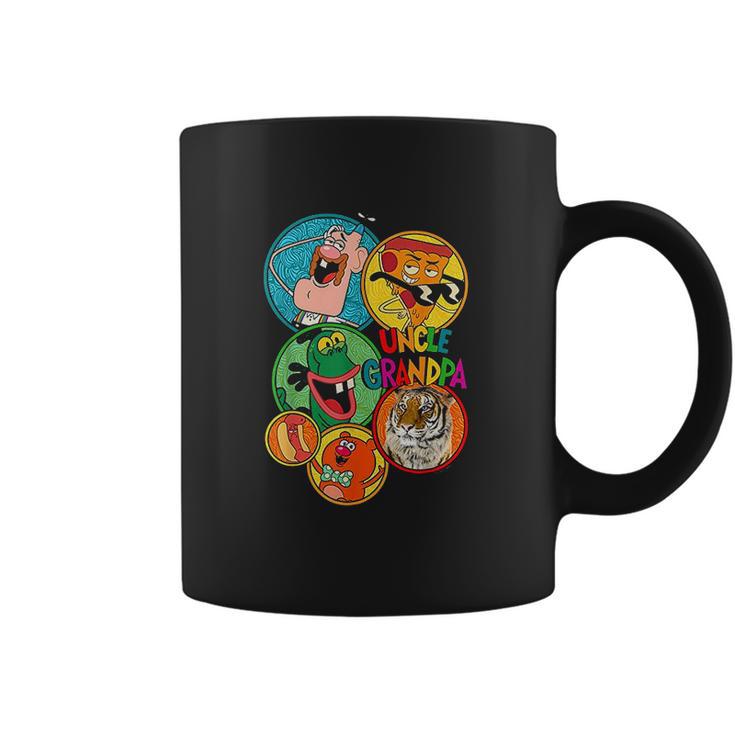 Uncle Grandpa Group Shot Circles Coffee Mug