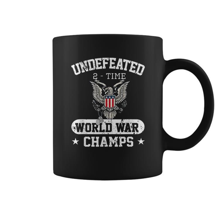 Undefeated World War Champs Veterans Day Gift Coffee Mug