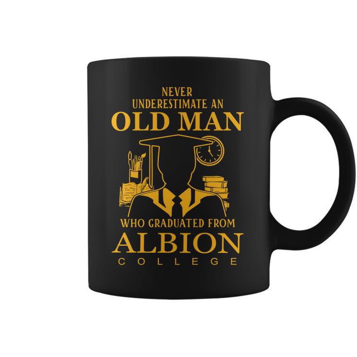 Never Underestimate An Old Man Who Graduated From Albion College Coffee Mug