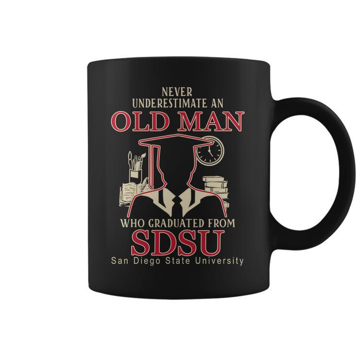 Never Underestimate An Old Man Who Graduated From San Diego State University Coffee Mug