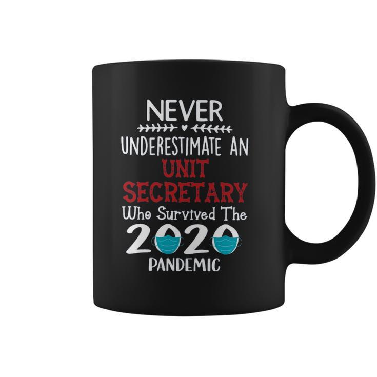 Never Underestimate Who Survived The Pandemic Sterile Unit Secretary Coffee Mug