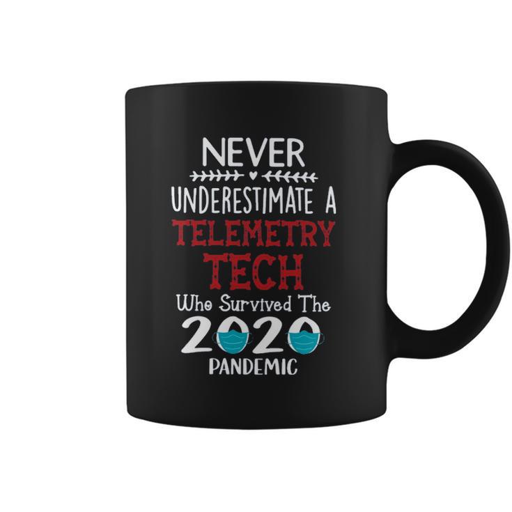 Never Underestimate Who Survived The Pandemic Telemetry Tech Coffee Mug