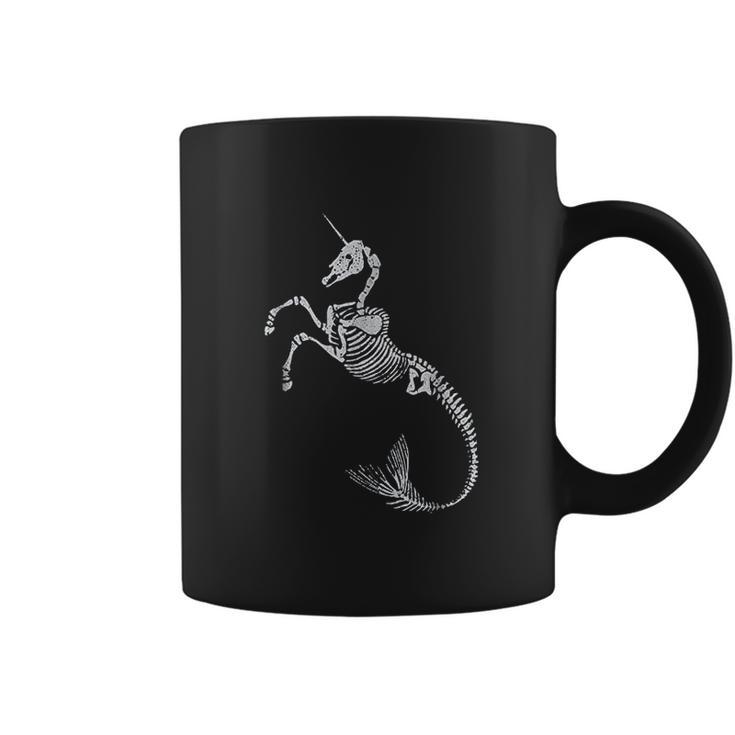 Unicorn Mermaid Skeleton Halloween Fantasy Art Coffee Mug