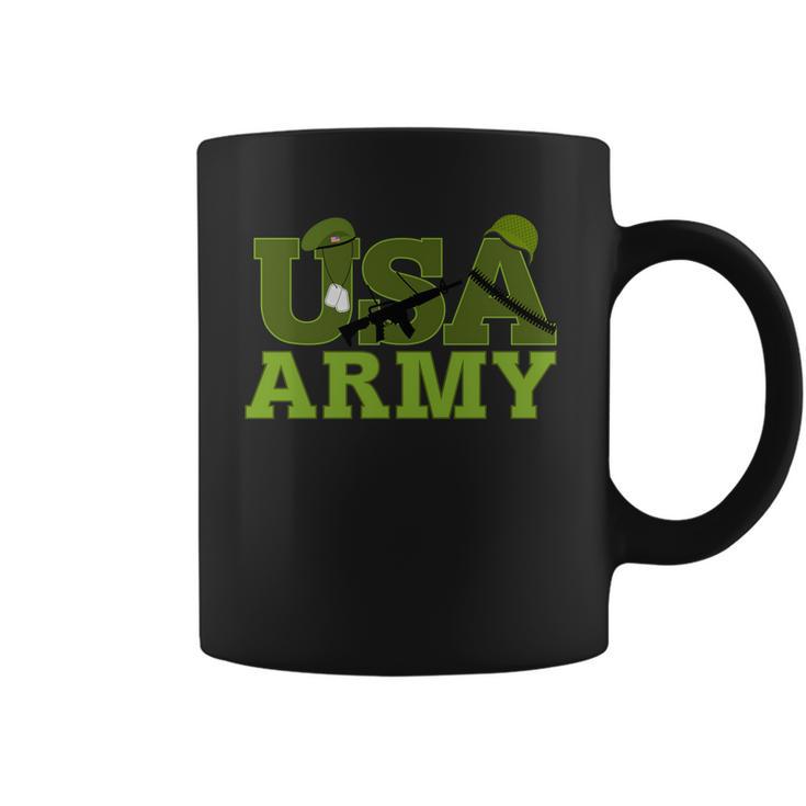 Usa Army Camo Logo Coffee Mug