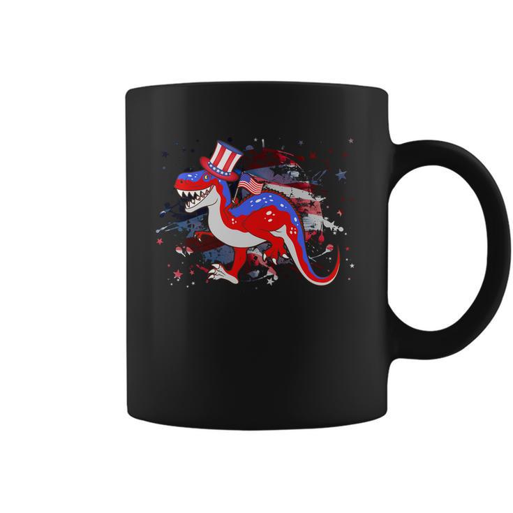 Usa Patriotic Presidential Dinosaur Coffee Mug