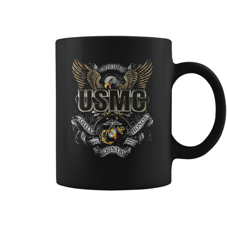 Usmc Duty Honor Country Coffee Mug