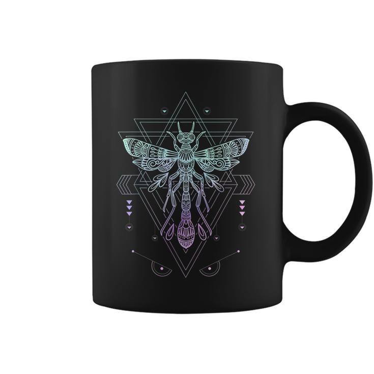 Vaporwave Japanese Dragonfly Pagan Occult Pastel Goth Coffee Mug