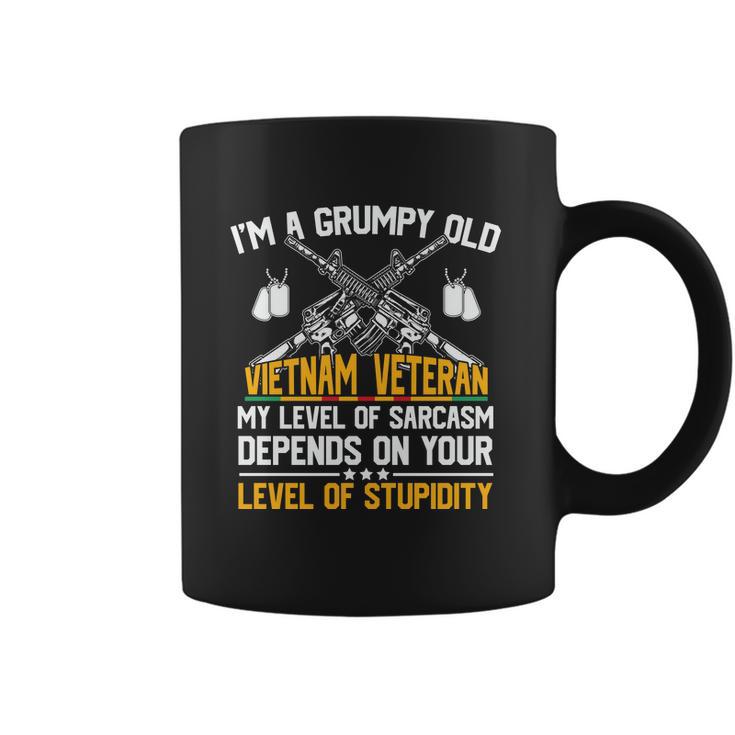 Veteran Day Im A Grumpy Old Vietnam Veteran Graphic Design Printed Casual Daily Basic Coffee Mug