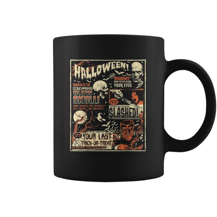 Vintage Horror Movie Shirts Poster Terror Old Time Halloween Coffee Mug